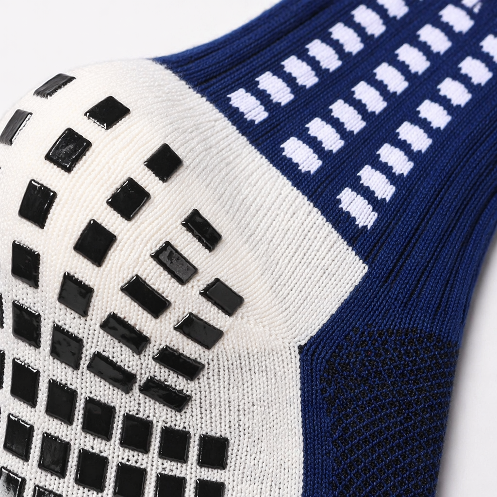 Deep blue sports socks, suitable for both men and women, breathable and sweat-absorbing cotton mid-calf socks Application Scenario