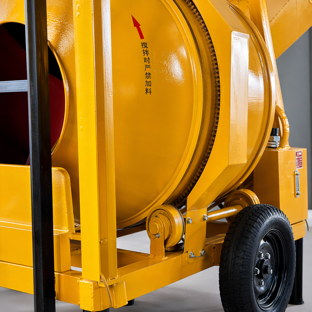 Yellow concrete mixer, 30L large-capacity household small electric mixer Application Scenario