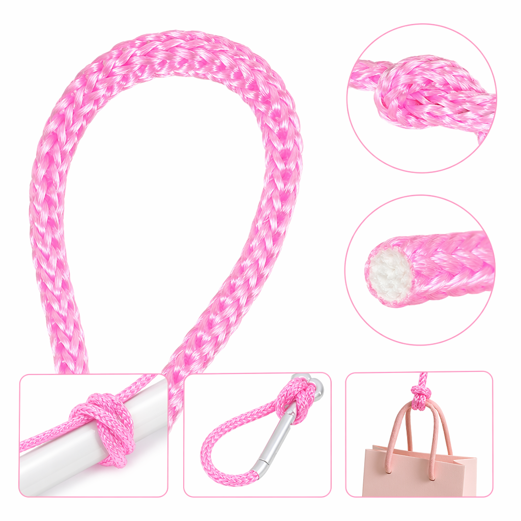 粉色编织绳 手工DIY饰品材料 编织手链项链绳