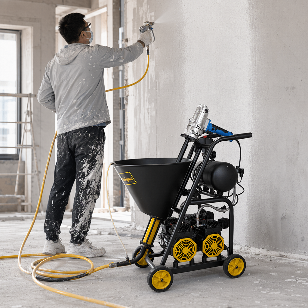 Black spray painting equipment, handheld electrostatic spray machine, industrial-grade automatic spray painting device details Picture