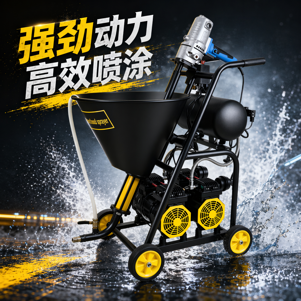 Black spray painting equipment, handheld electrostatic spray machine, industrial-grade automatic spray painting device Specification image