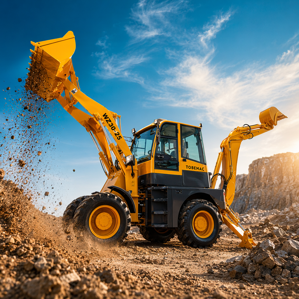The yellow multi-functional construction machinery loader with a bucket is highly efficient in bucket digging operations Specification image