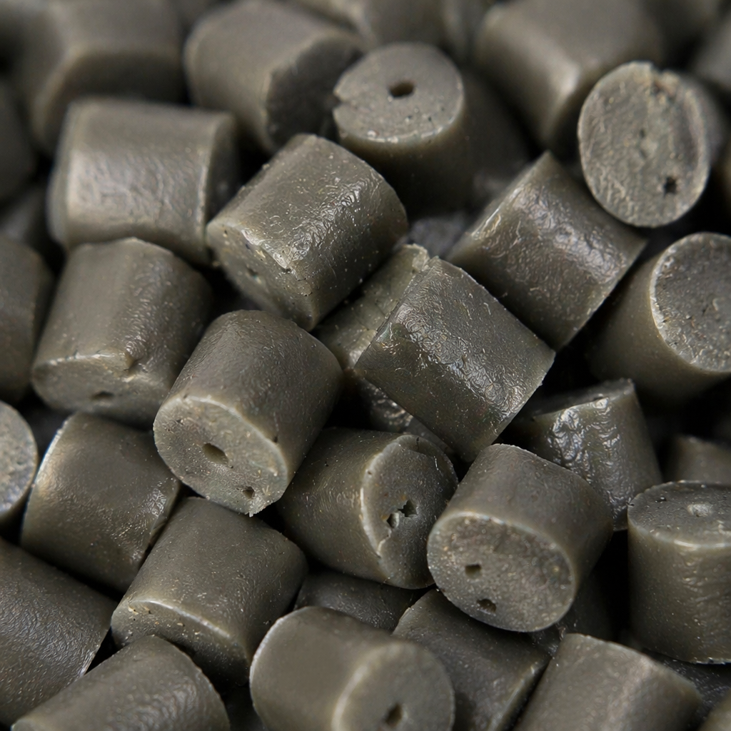 Gray granular plastic particles are industrial-grade PPPE raw materials for general injection molding, blown film and granulation Application Scenario