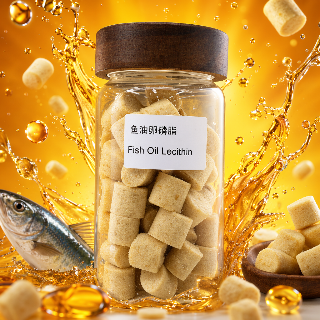 透明玻璃罐装鱼油卵磷脂块 Specification image