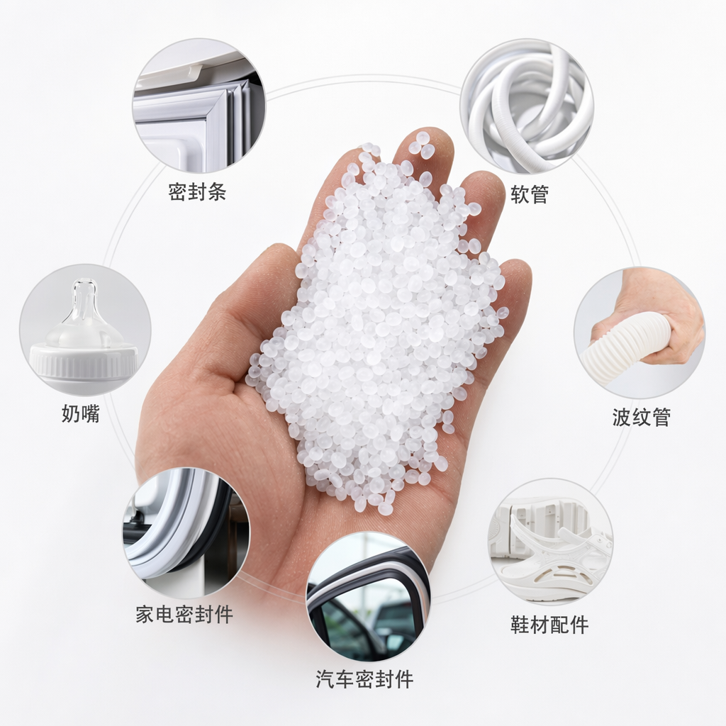 白色颗粒状塑料粒子 手工DIY材料 通用型塑料颗粒