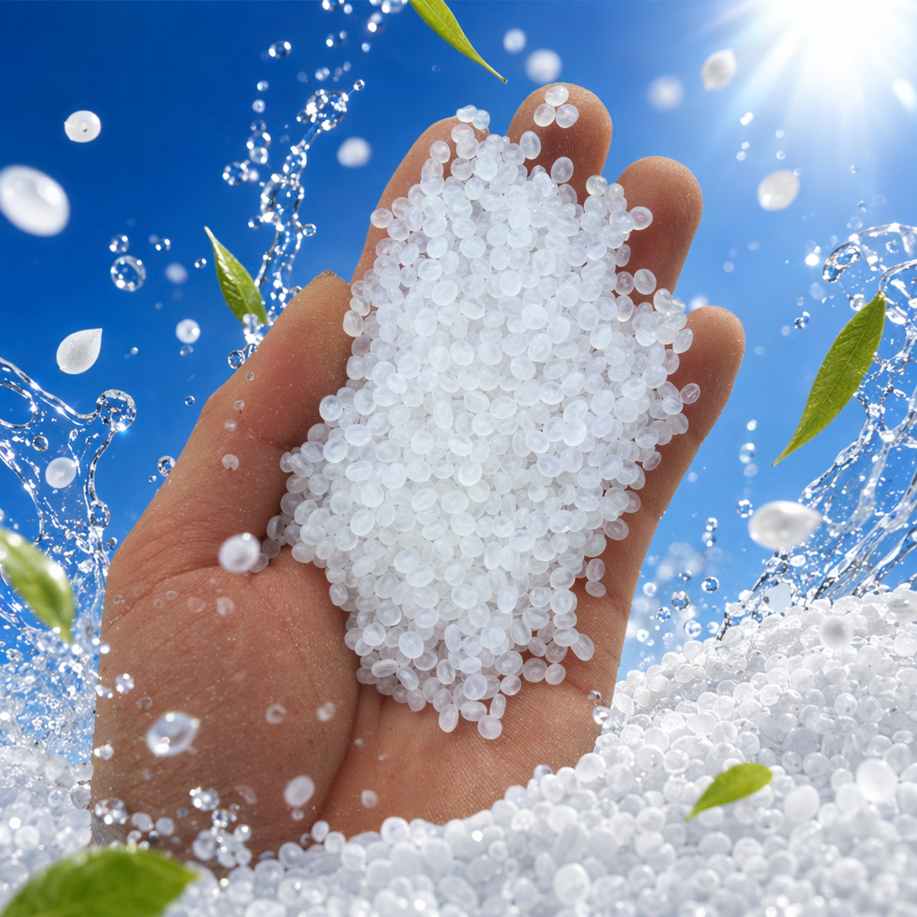 White granular plastic particles, DIY material, general-purpose plastic particles Specification image