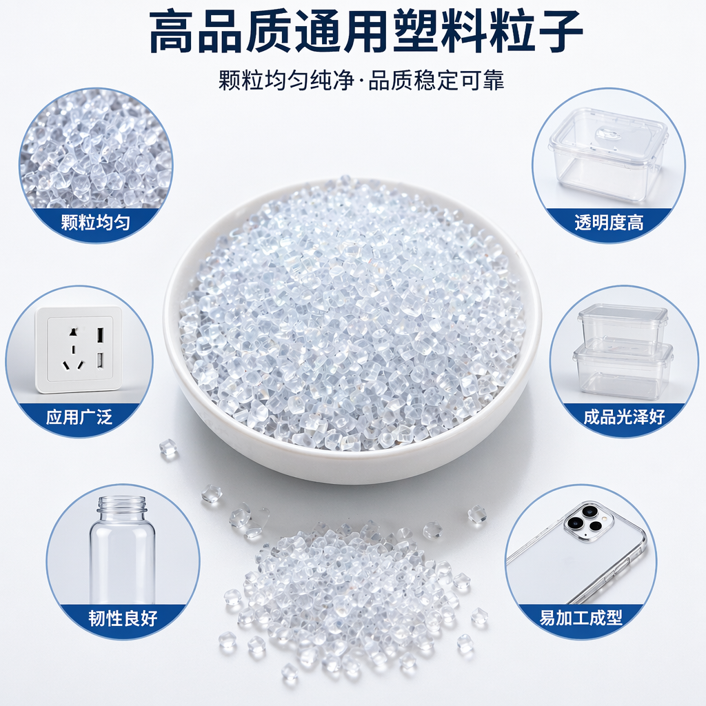 透明塑料颗粒 工业级PP聚丙烯粒料 食品级环保原料 1kg装