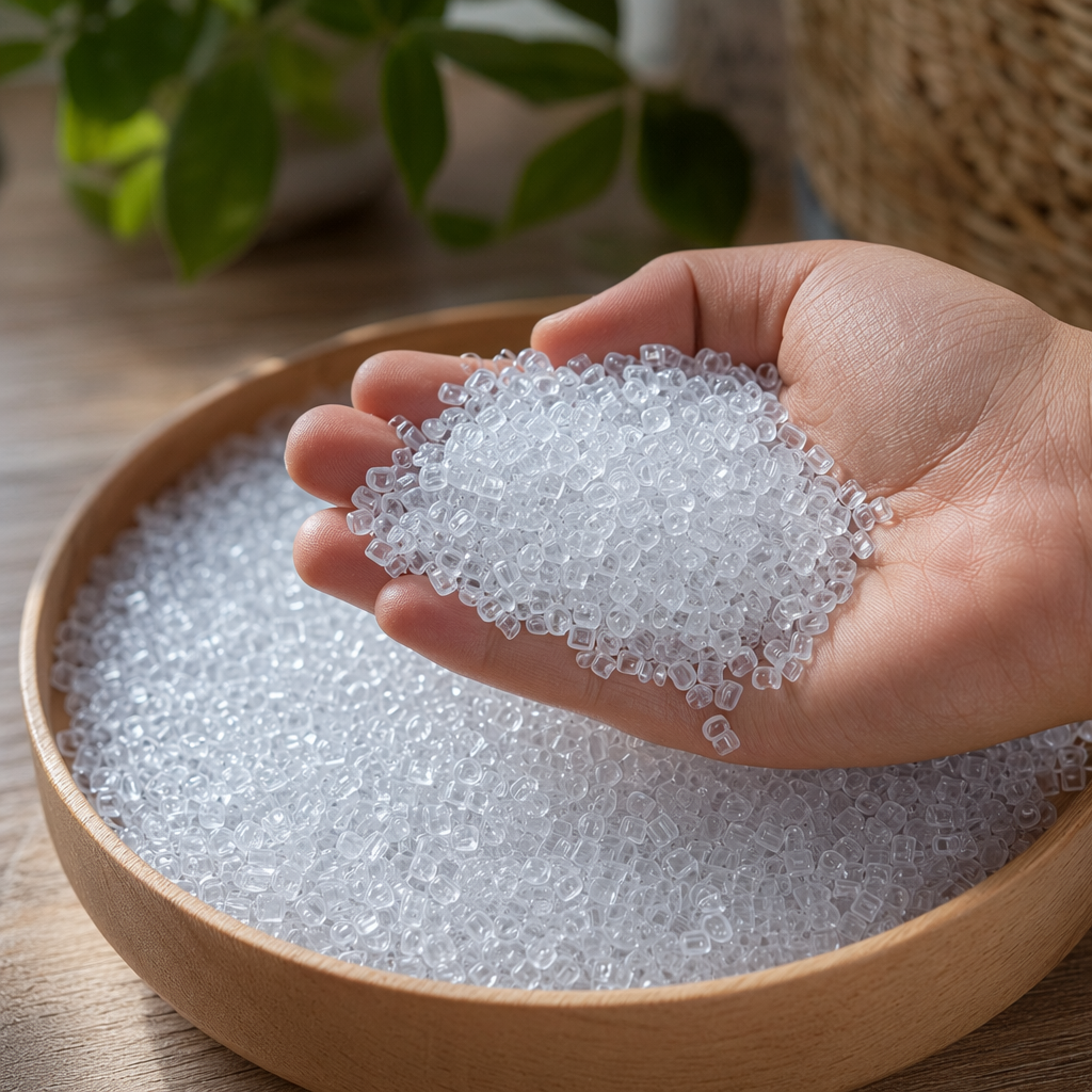 Transparent plastic pellets, industrial-grade PP polypropylene pellets, food-grade environmentally friendly raw materials, 1kg package details Picture