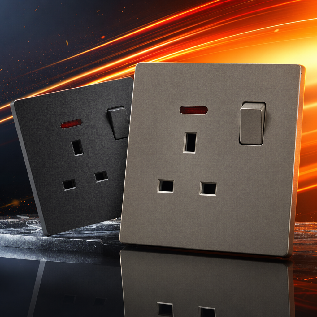 T2 Golden 13A socket, Type 86, suitable for both home and office use, wall switch outlet exclusively Specification image