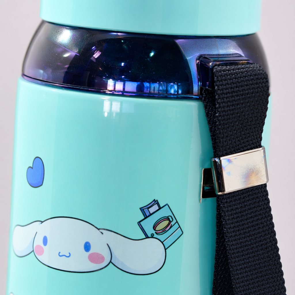 Cartoon pattern children's insulated cup, 304 stainless steel vacuum double-layer anti-scalding water bottle Application Scenario