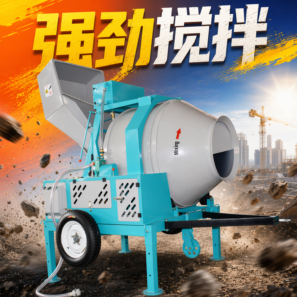 蓝色混凝土搅拌机家用小型电动搅拌机30L静音高效 Specification image