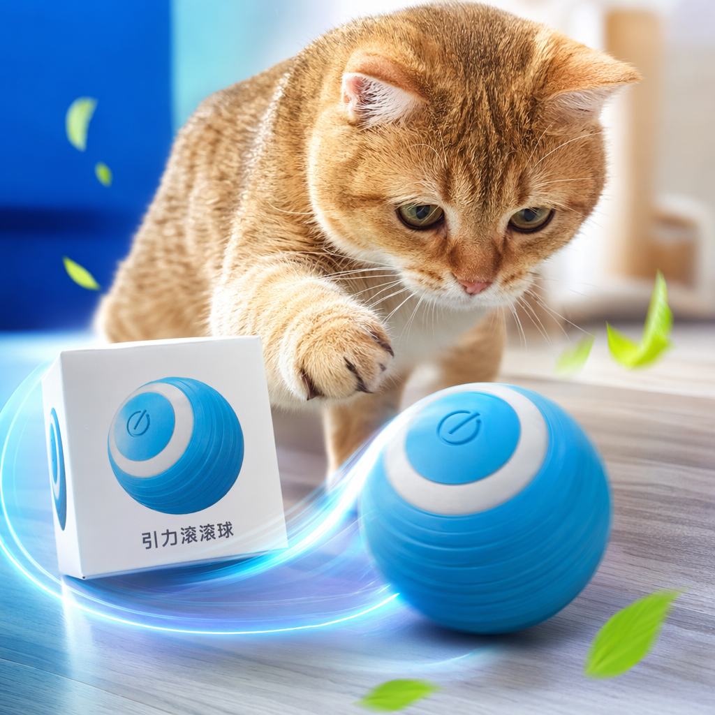 The thickened version of the Rolling Ball pet toy for cats is also suitable for dogs Specification image