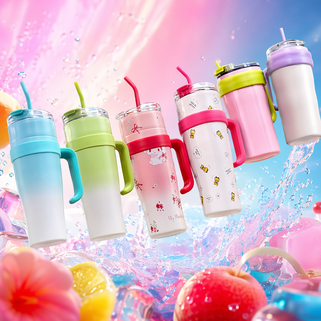 Color insulated cup, 304 stainless steel vacuum layer, 500ml large capacity, portable for outdoor use Specification image