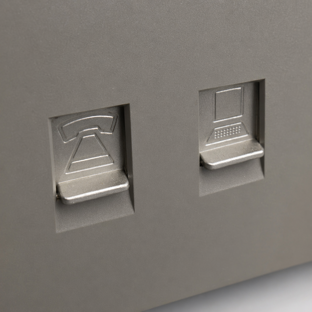 T2 Golden dual-port network phone socket, wall socket Application Scenario