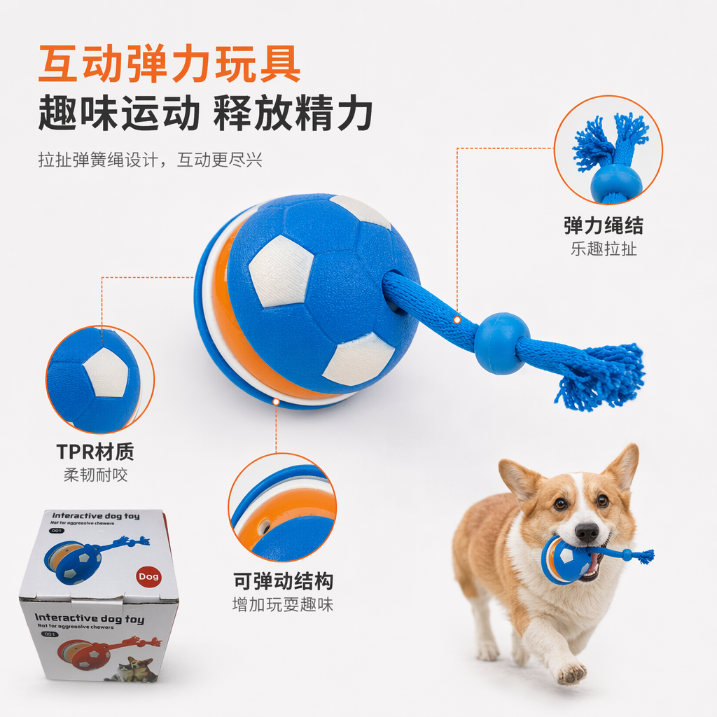 白色纸盒包装互动狗玩具 宠物益智解闷玩具