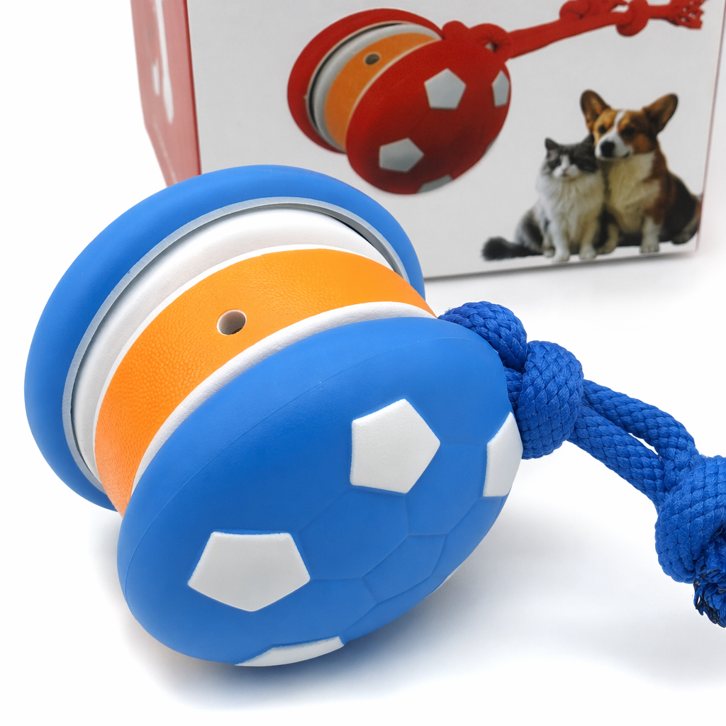 White paper box packaging interactive dog toys, pet educational and entertaining toys Application Scenario