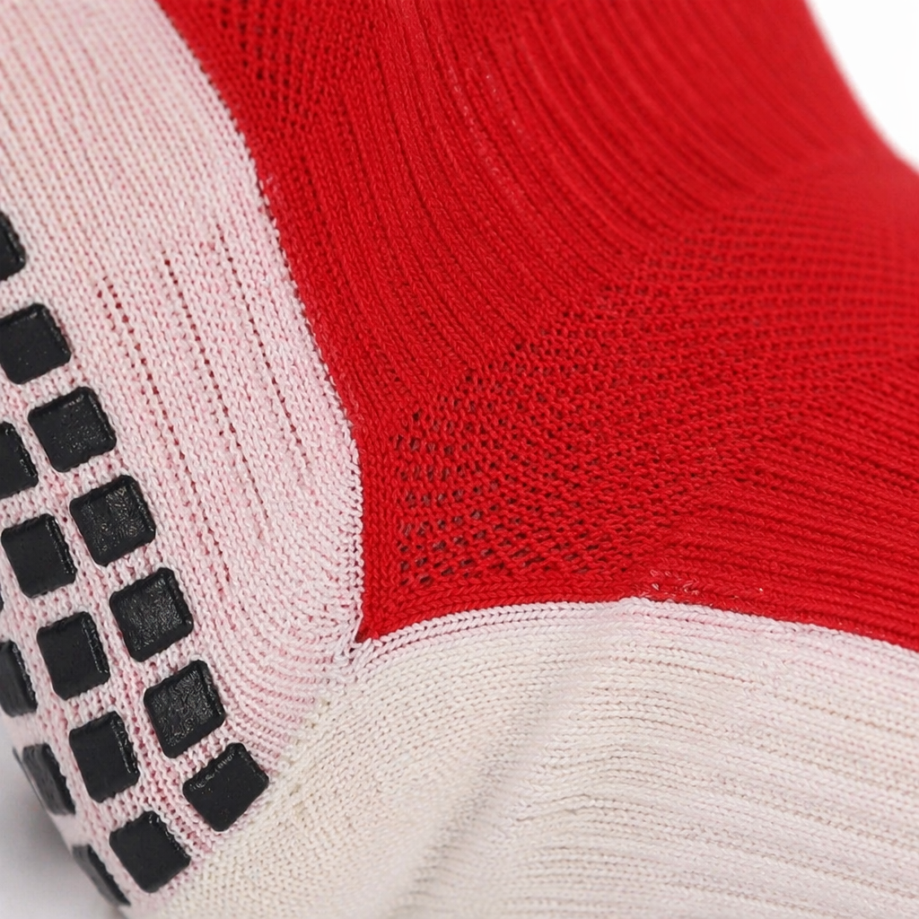 Red anti-slip sports socks are breathable, sweat-absorbent, elastic and fit well for both men and women Application Scenario