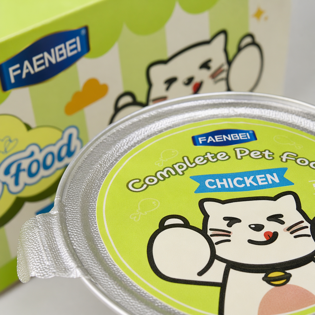 Green packaging box cat canned food, staple food-grade, grain-free, high-meat cat wet food Application Scenario