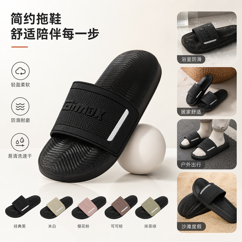 女士休闲家居防滑软底夏款