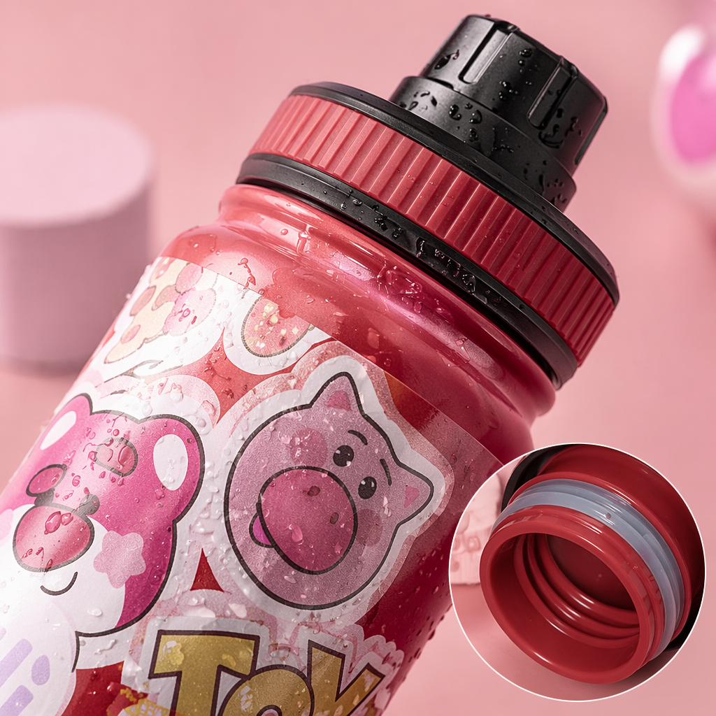 Colorful cartoon water cup, children's cute pattern insulated cup 350ml Application Scenario
