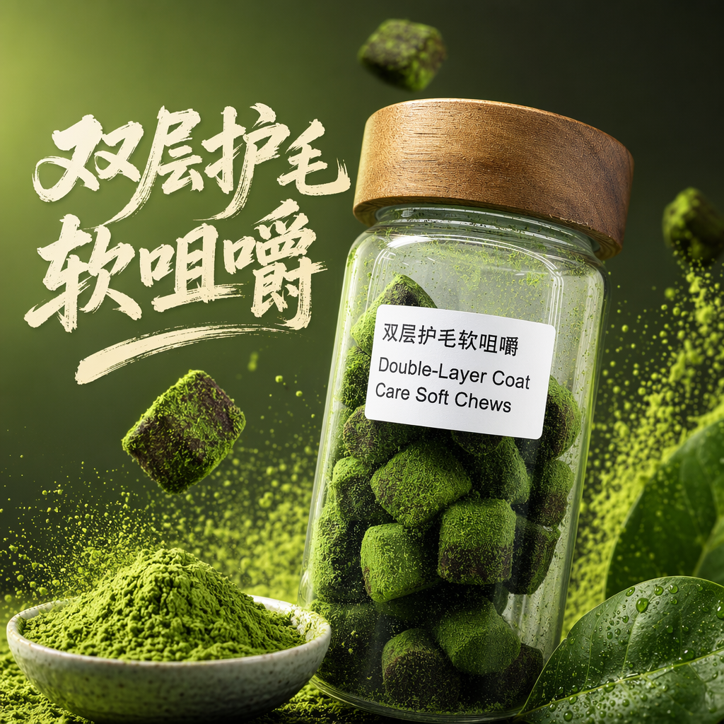 A transparent glass jar with a wooden lid provides double-layer protection for soft and chewy snacks Specification image