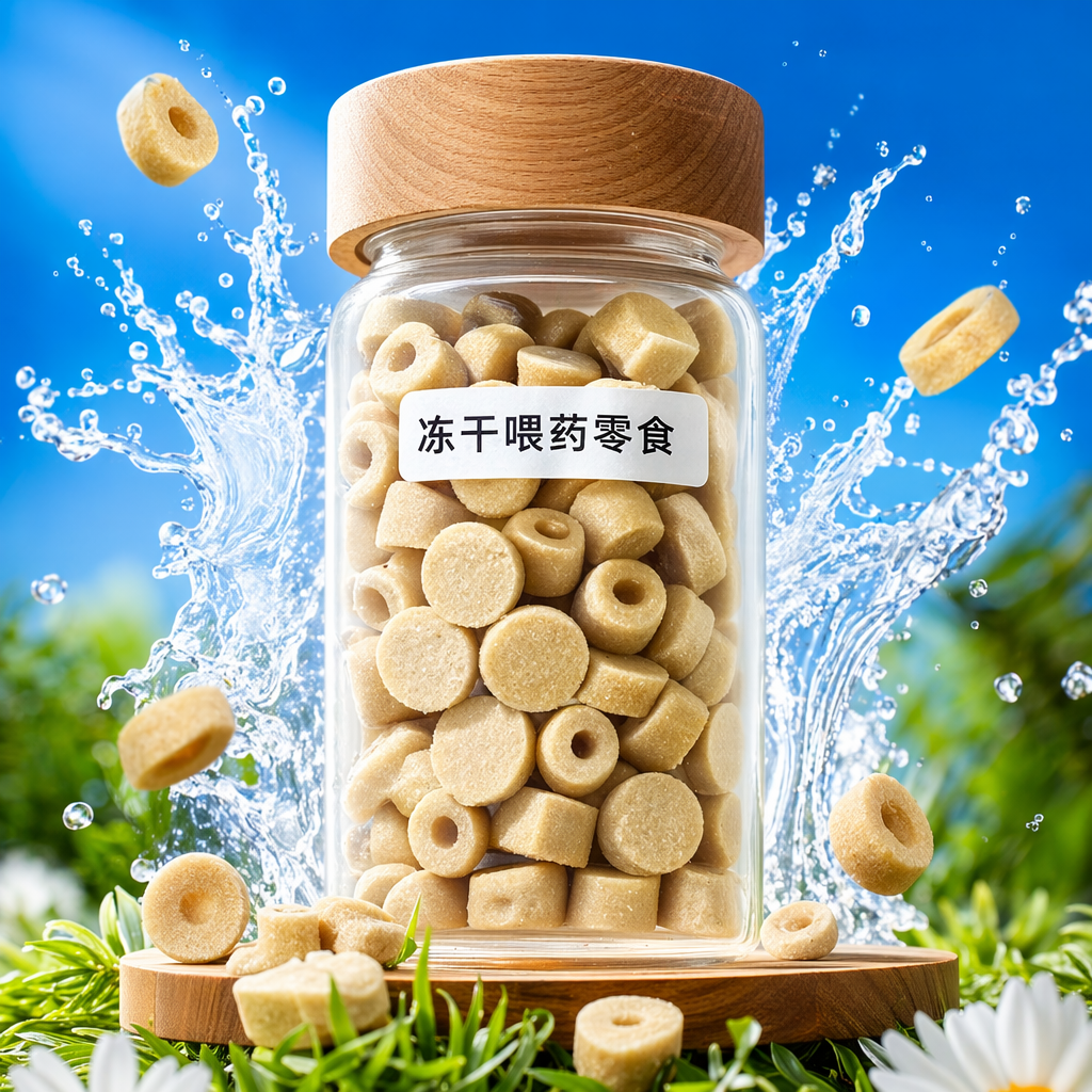 透明玻璃罐装冻干喂药零食 宠物专用健康零食 Specification image