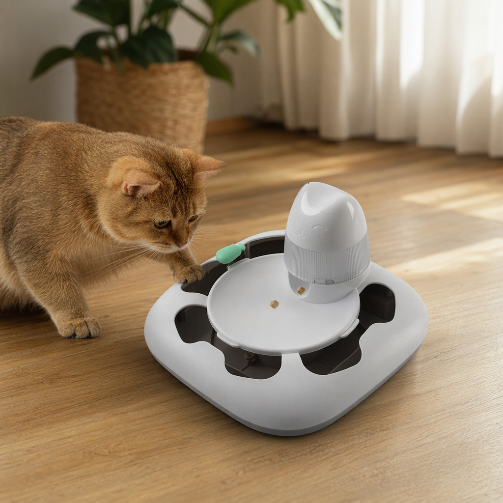 Pet supplies cat food feeder, educational toy for missing food details Picture