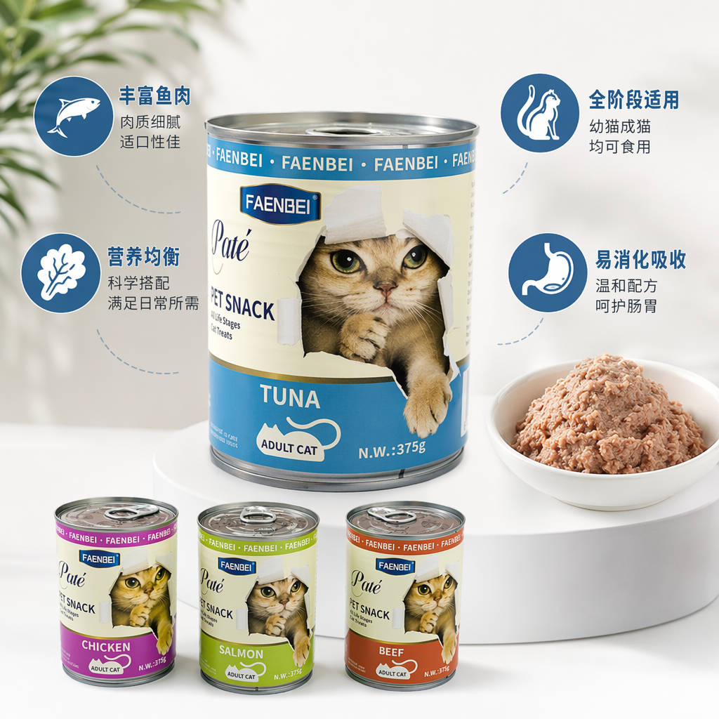 四罐装猫罐头主食湿粮全价营养猫咪食品