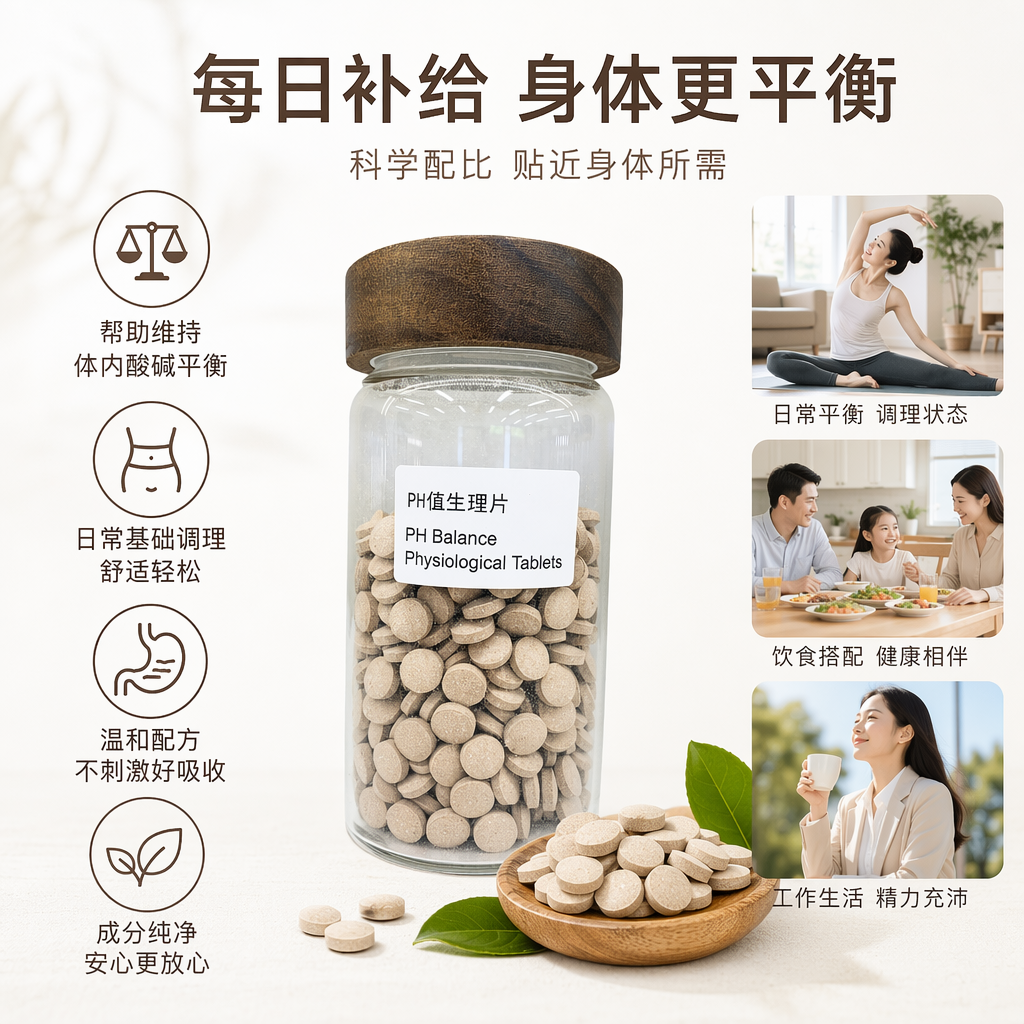 米色圆形药片专用透明玻璃罐配木质盖子