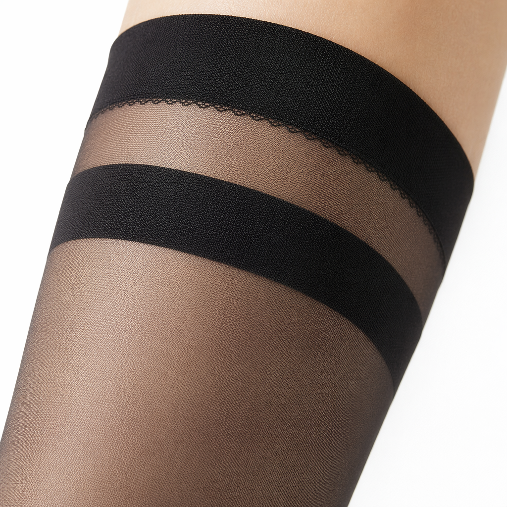 Black transparent pantyhose women's slimming and figure-hugging leg outfit Application Scenario