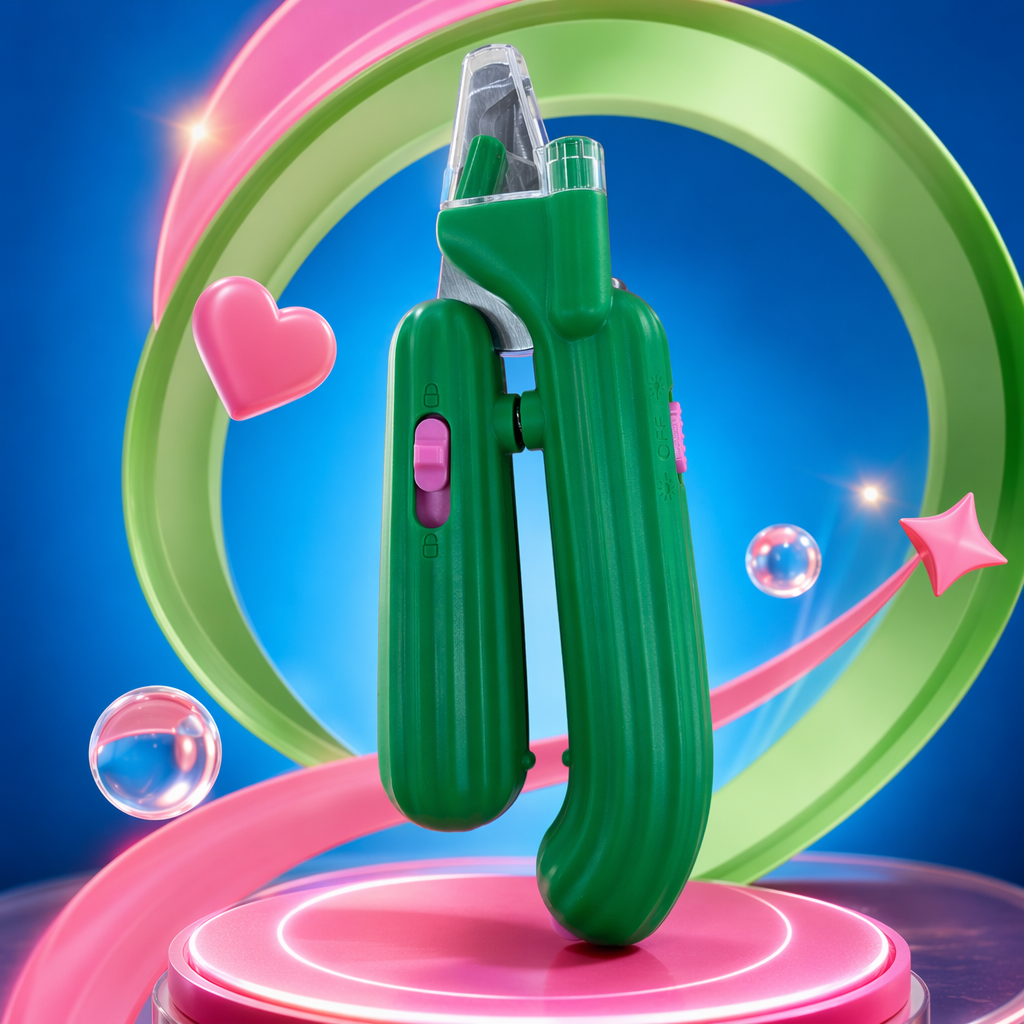 Green pet nail clippers are specially designed for pets. They are portable, safe and won't hurt your claws Specification image