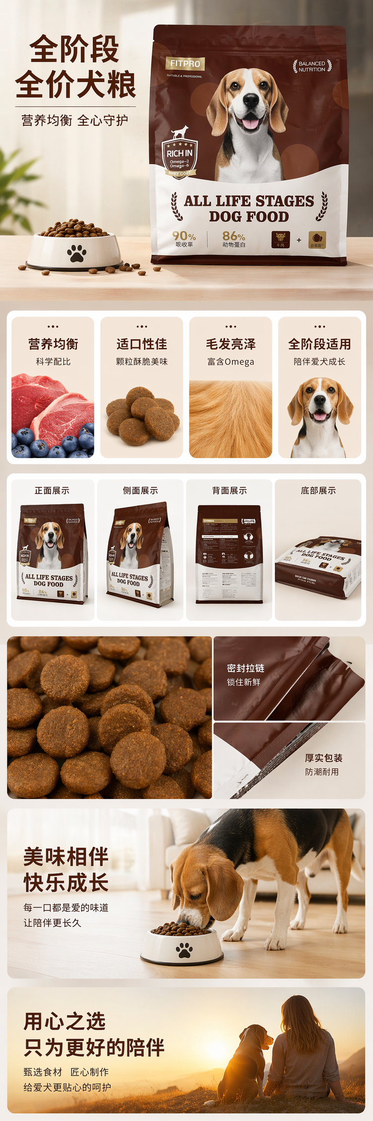 跨境狗粮天然无谷成犬专用高蛋白营养均衡 pic 1