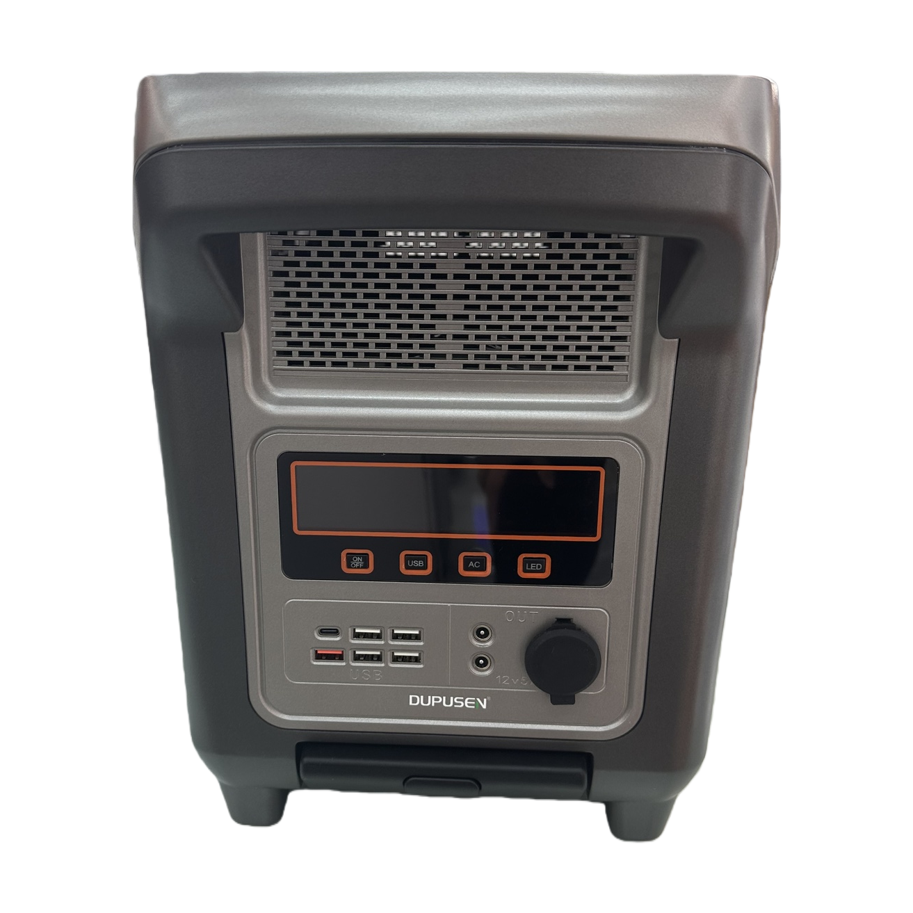 Grey portable power inverter, 220V car home converter, power bank, external inverter power supply Item Picture