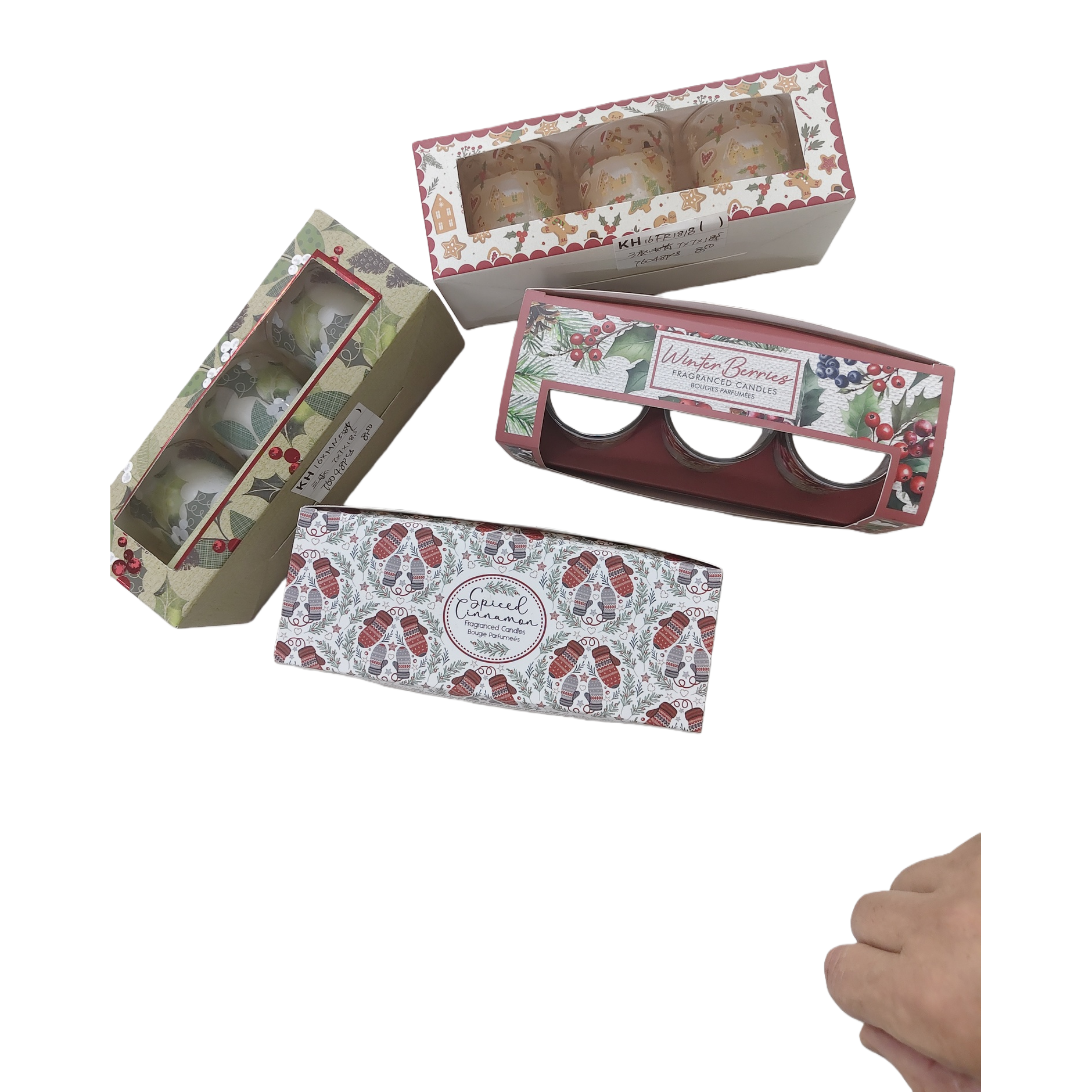 Christmas-themed scented candle gift box, an ideal choice for home decoration and gift-giving with a festive atmosphere Item Picture