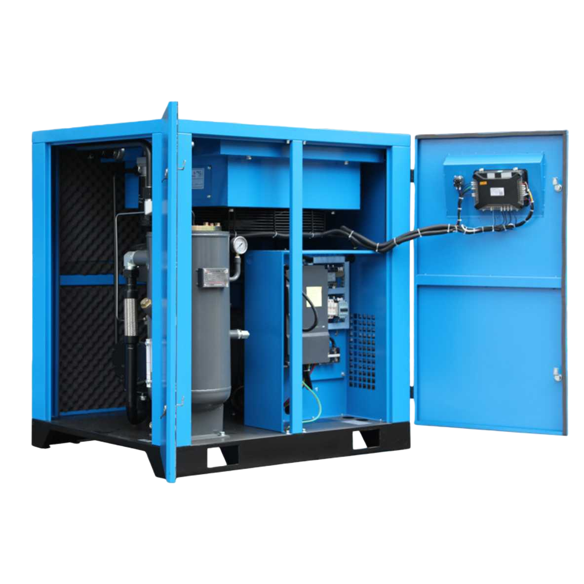The blue industrial air compressor is silent, energy-saving, stable, durable, and has a large flow rate of single-phase 220V Item Picture