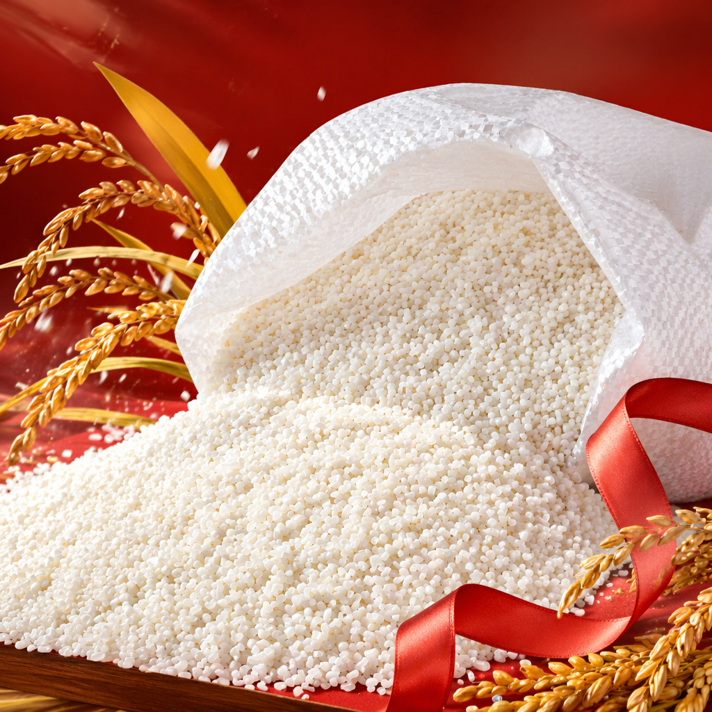 White plastic granules, industrial-grade PP polypropylene raw material, 25kg bags Specification image
