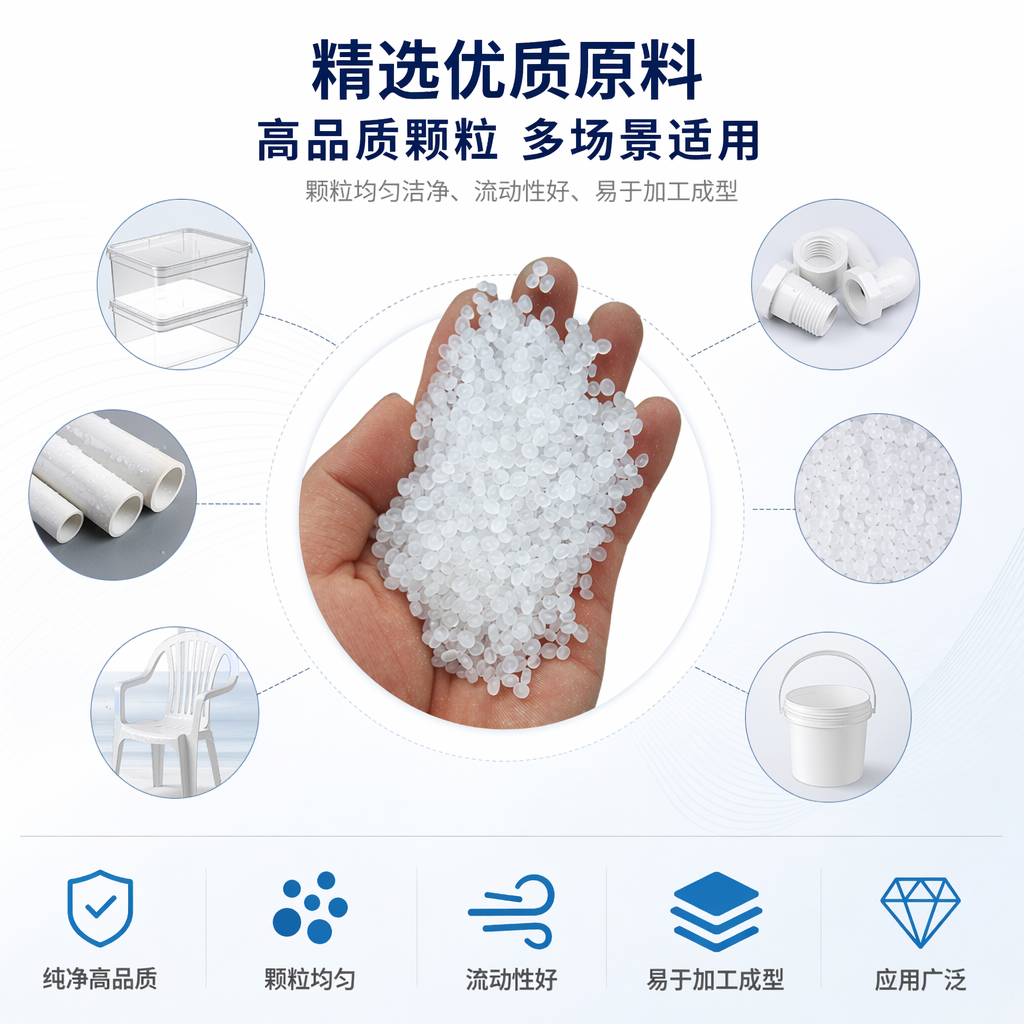 白色颗粒状塑料粒子 工业级PP聚丙烯原料25kg袋装