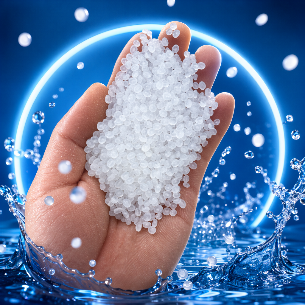White granular plastic particles, industrial-grade PP polypropylene raw material, 25kg bags Specification image