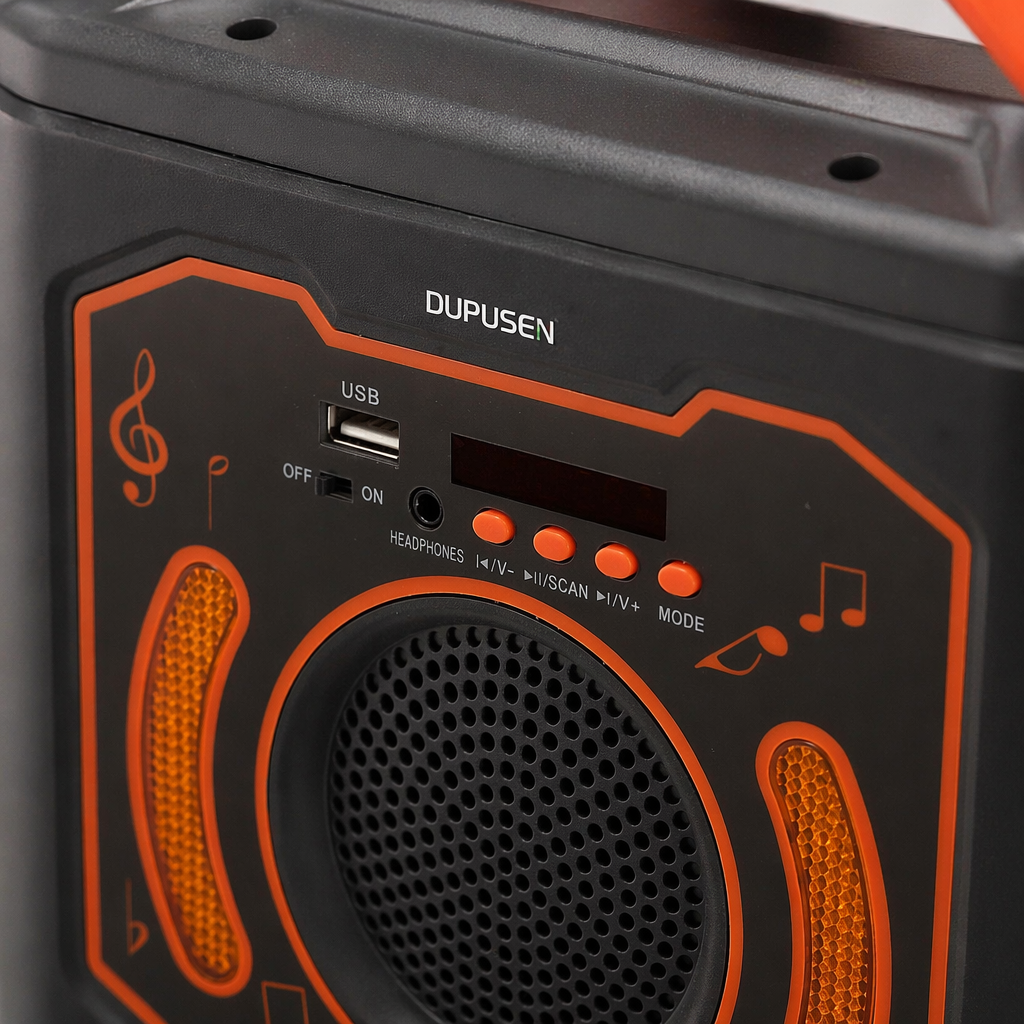 Gray-orange portable Bluetooth speaker, waterproof mini outdoor home rechargeable Application Scenario