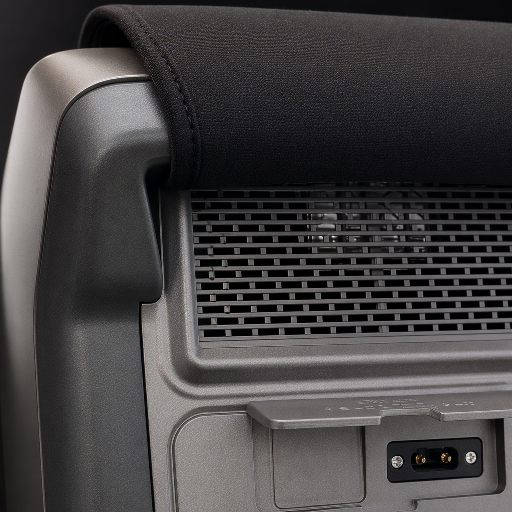Grey portable power inverter, 220V car home converter, power bank, external inverter power supply Application Scenario