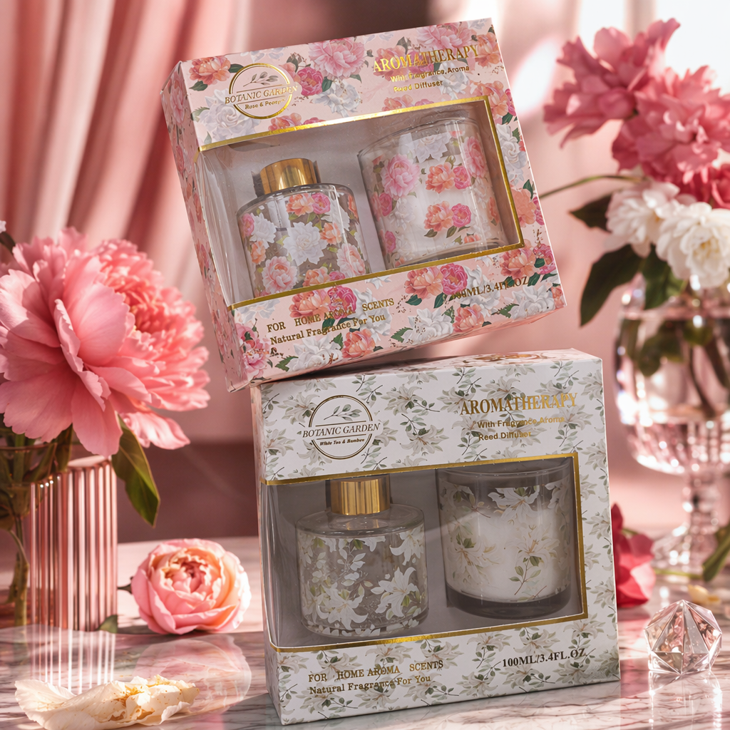 Flower packaging box aromatherapy set gift box, natural plant fragrance souvenir Specification image