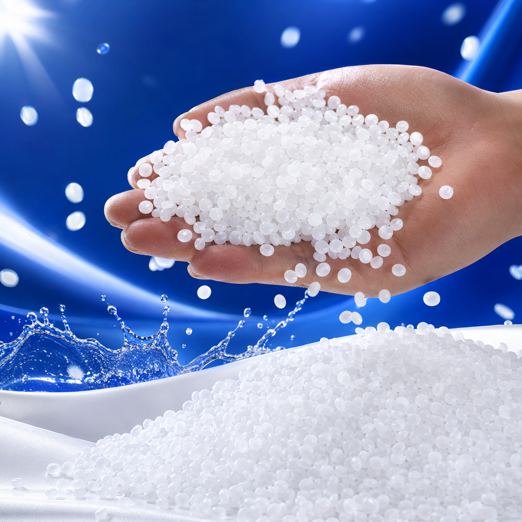 White plastic granules, industrial-grade PPPE raw material, general-purpose filler, 5mm particle size Specification image