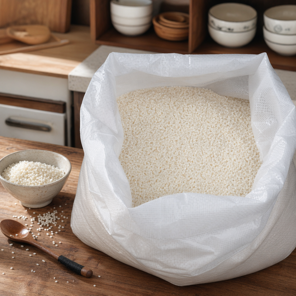 White granular plastic particles, industrial-grade PP PE raw materials, general-purpose injection and blow molding raw materials details Picture