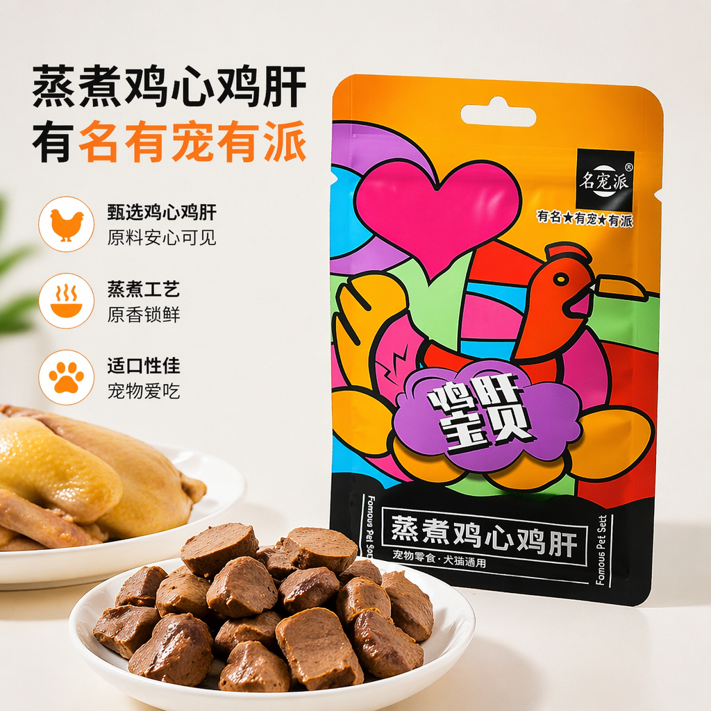 彩色包装袋宠物零食狗猫通用健康磨牙洁齿小食