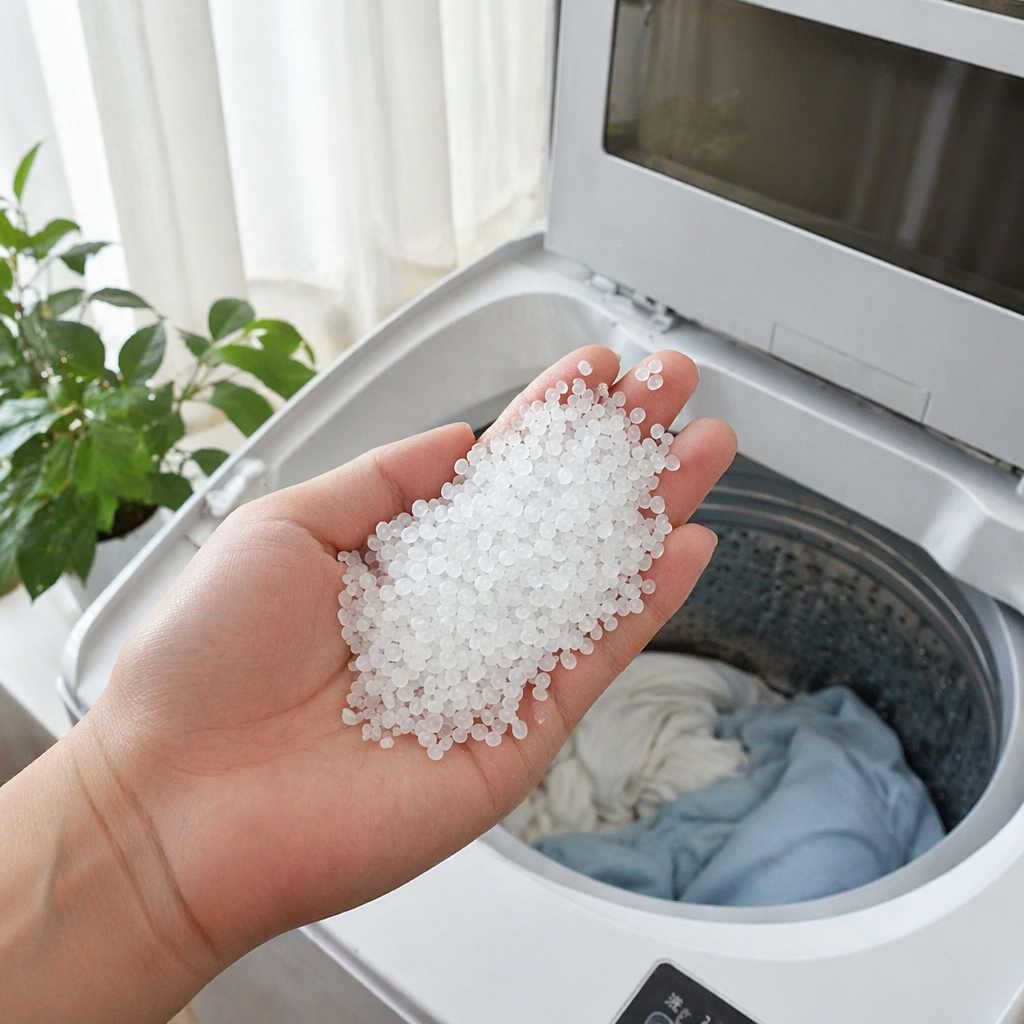 White granular plastic particles, industrial-grade PP polypropylene raw material, 25kg bags details Picture