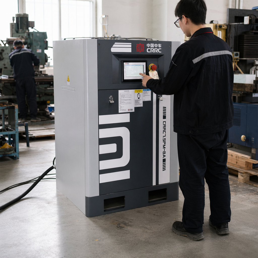 Grey industrial equipment CRRC identification display screen details Picture