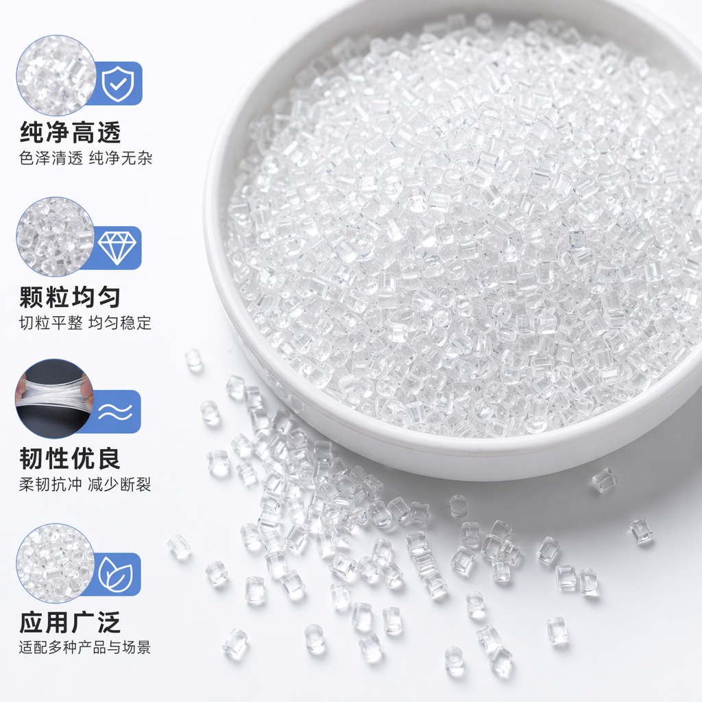 透明塑料颗粒 食品级PET材质 颗粒均匀 1kg装
