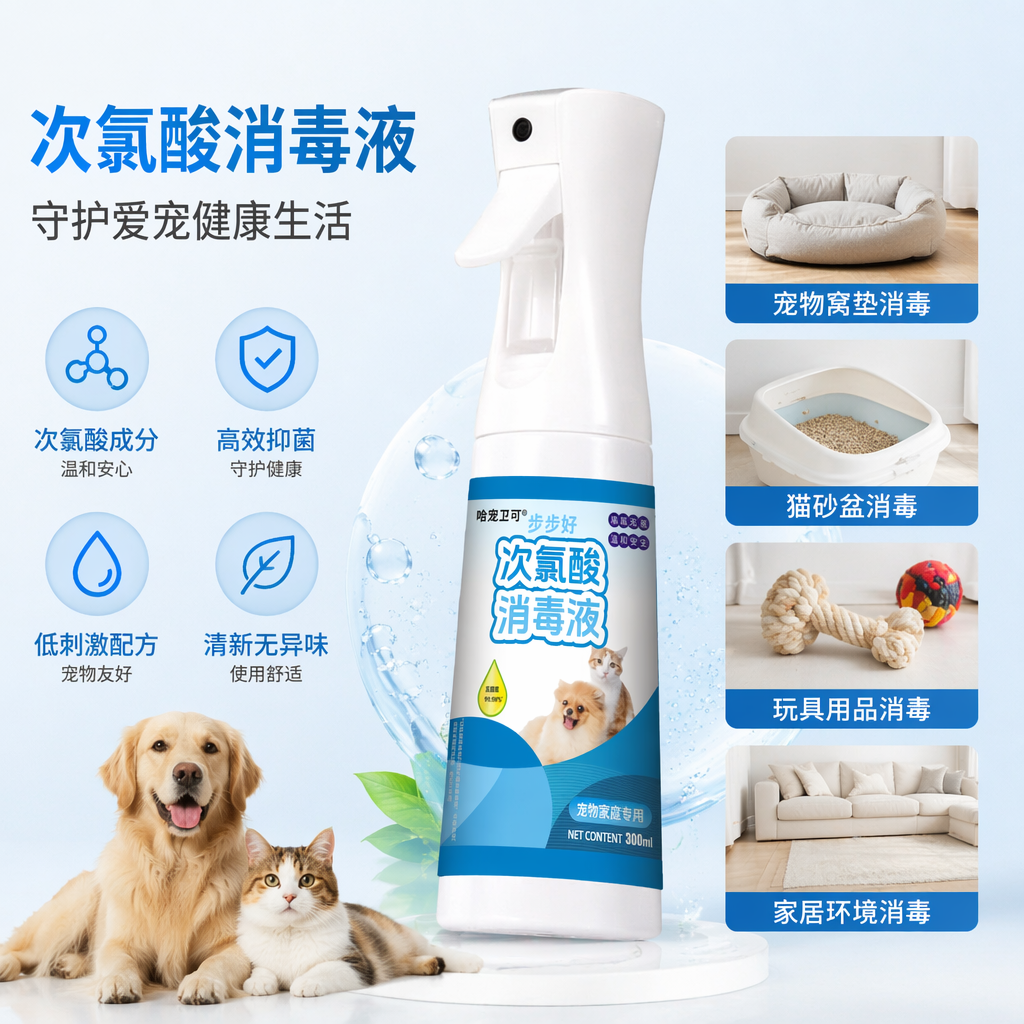 白色喷雾瓶 500ml 空瓶 可喷雾 按压式喷头 实验室家用通用