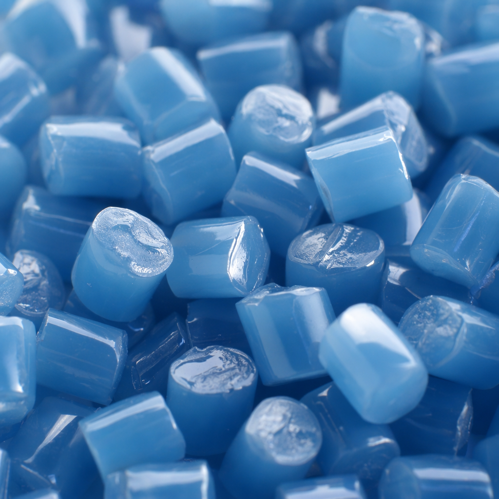 Blue plastic particles are industrial-grade PP polypropylene raw materials, suitable for general injection molding and blow molding Application Scenario