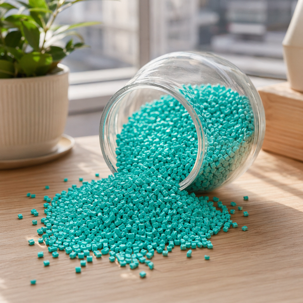 Greenish-blue granular natural plant aromatherapy deodorant details Picture